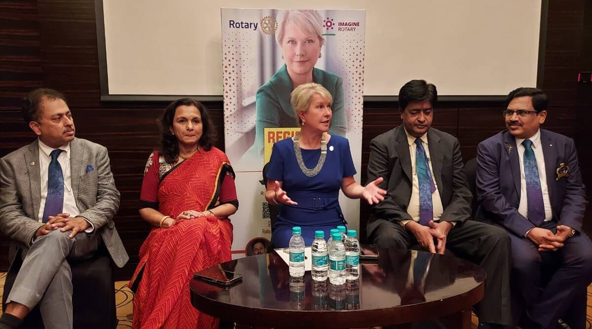 पुणे में, रोटरी इंटरनेशनल की पहली महिला अध्यक्ष का कहना है कि भारत अब एक ‘मदद देने वाला देश’ है
